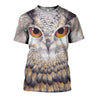 3D All Over Printed Owl Art Shirts-Apparel-HP Arts-T-Shirt-S-Vibe Cosy™