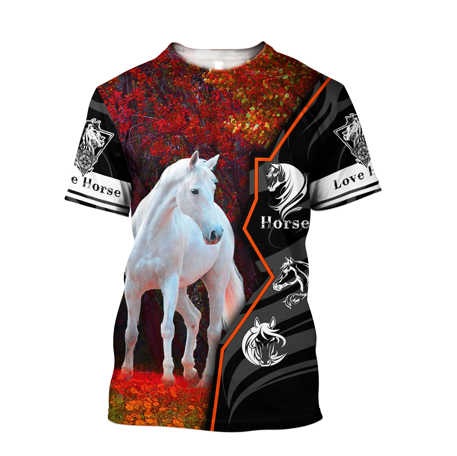Beautiful Horse 3D All Over Printed shirt for Men and Women Pi040103-Apparel-TA-T-Shirt-S-Vibe Cosy™