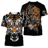 Tiger Fighter Tattoo Tshirt 3D All Over Printed Shirt for Men and Women