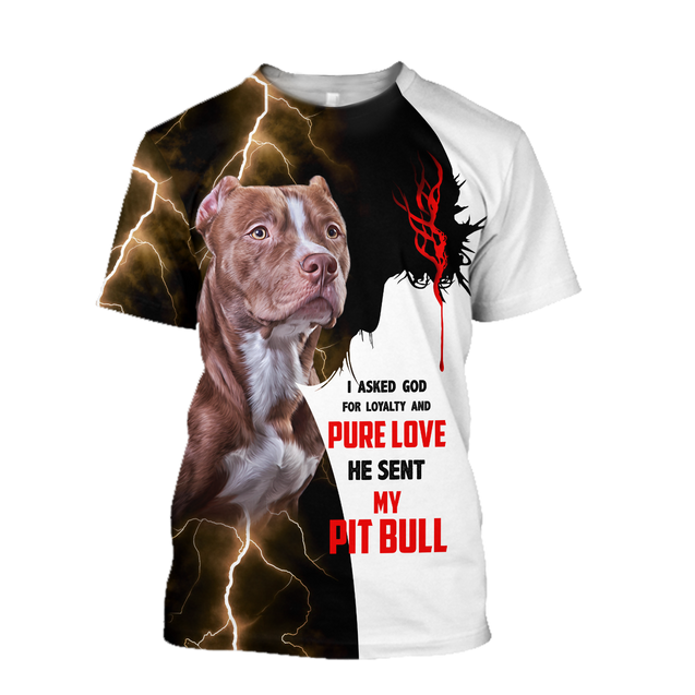 Premium God Sent Me My Pit Bull Unisex Shirts DL1006206