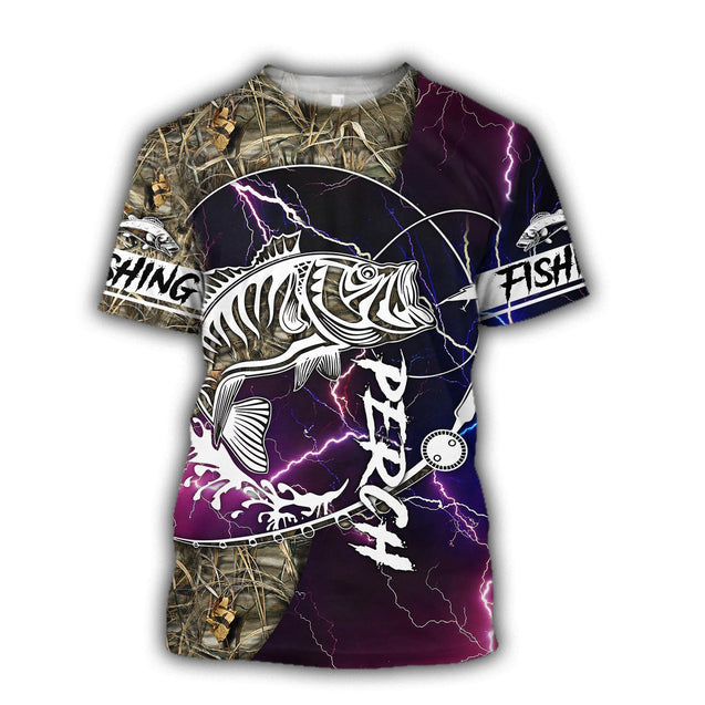 Perch Fishing huk up all Printing Shirts for men and women Trippy TR021203 - Amaze Style™-Apparel