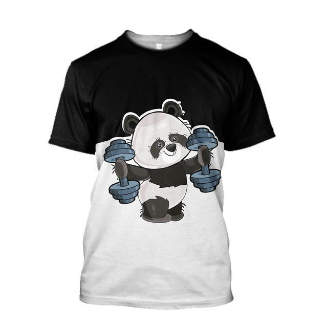 Gymmer Panda 3D all over printed shirts for men and women AZ251201 PL-Apparel-PL8386-T shirt-S-Vibe Cosy™