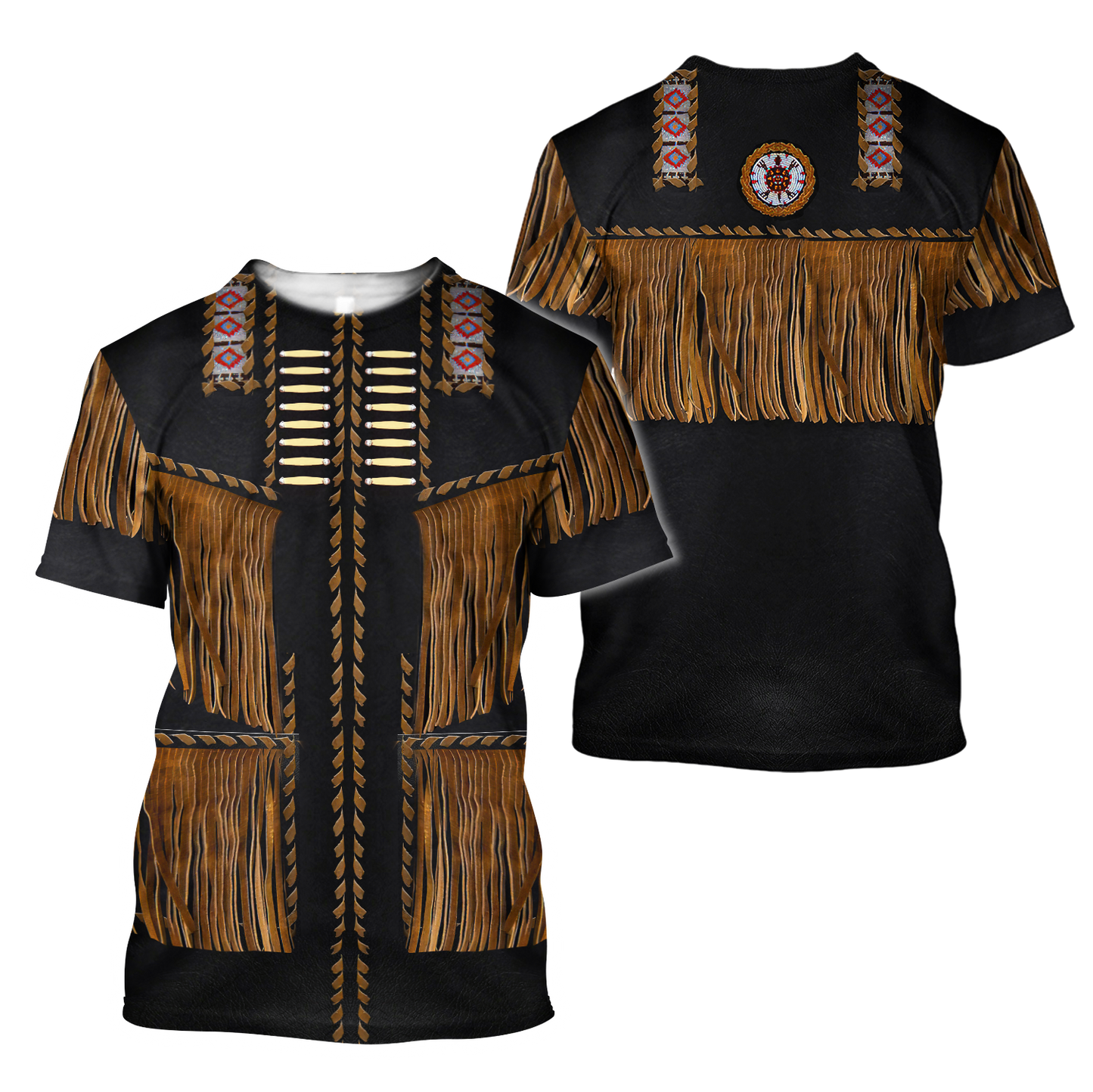 Native Cowboy Jacket No3 Cosplay 3D Over Printed Unisex Deluxe Hoodie