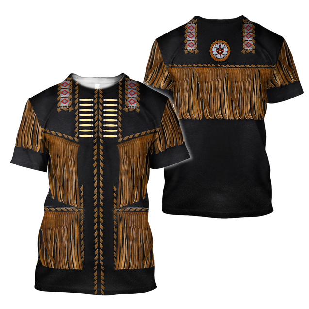 Native Cowboy Jacket No3 Cosplay 3D Over Printed Unisex Deluxe Hoodie