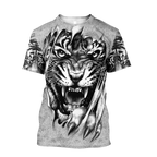 3D Tiger Tattoo Potrait  Over Printed Shirt for Men and Women