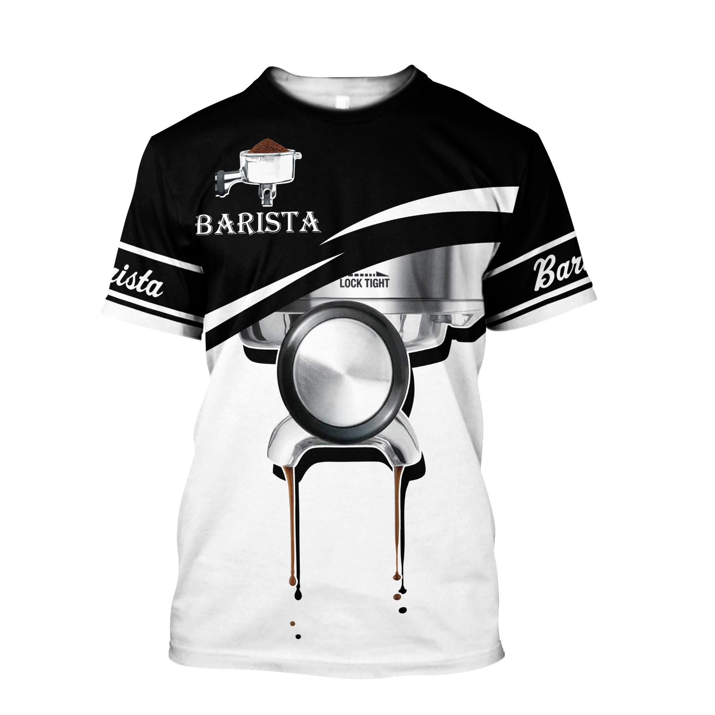 Breville the Barista Express Espresso Machine 3D All Over Printed Differences Between Types Of World Coffee Shirts and Shorts Pi241202 PL-Apparel-PL8386-T shirt-S-Vibe Cosy™
