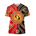 Aboriginal Kangaroo Australia Indigenous Painting Art shirts for men and women-Apparel-Huyencass-T-Shirt-S-Vibe Cosy™