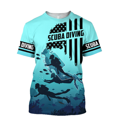 America Scuba Diving Unisex Shirts