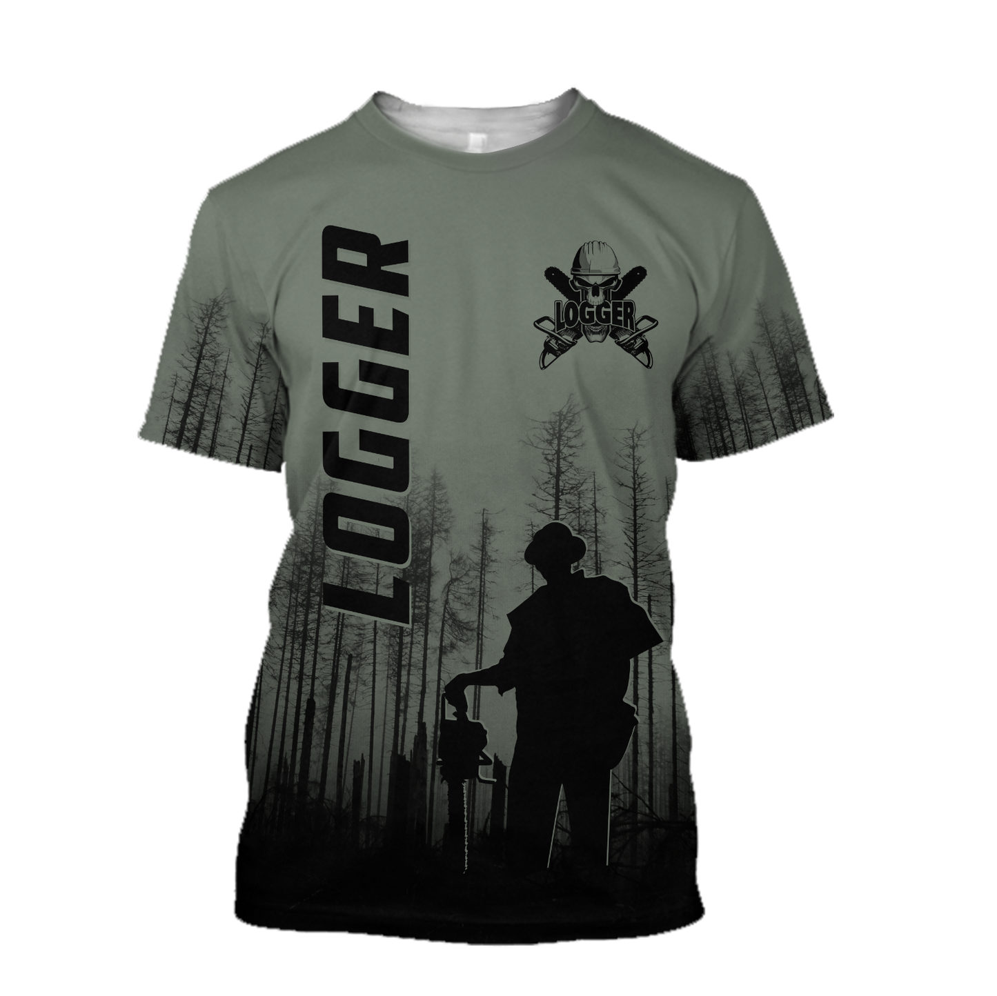 Premium Logger Man Dark Green Unisex Shirts DL20052016