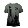 Premium Logger Man Dark Green Unisex Shirts DL20052016