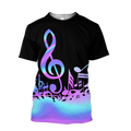 Purple Music Notes 3D All Over Printes-Apparel-HP Arts-T-Shirt-S-Vibe Cosy™
