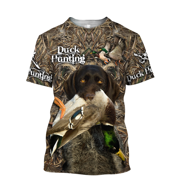 Duck Hunting Labrador Retriever Camo 3D All Over Print  Hoodie Pi17082001