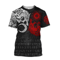 Ragnarok Monsters Red Sköll and Hati 3D All Over Print Hoodie