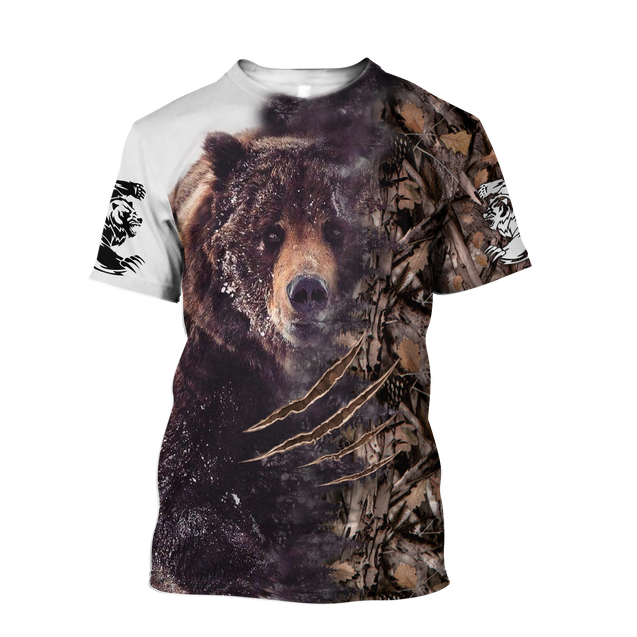 BEAR HUNTING CAMO 3D ALL OVER PRINTED SHIRTS FOR MEN AND WOMEN Pi071202 PL-Apparel-PL8386-T shirt-S-Vibe Cosy™