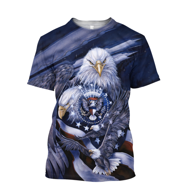 American Spirit Eagle 3D All Over Print  Hoodie DL20219