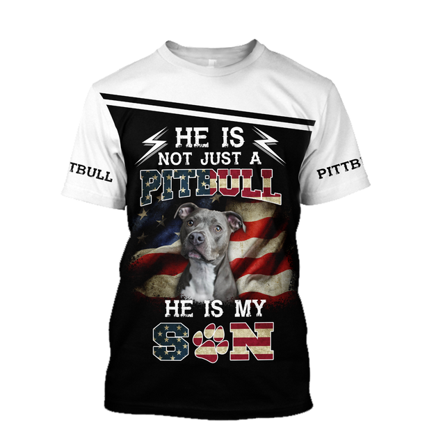 Premium Pit Bull Terrier He is My Son Unisex Shirts