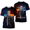 Knight Templars A Child Of God A Man Of Faith A Warrior Of Christ 3D All Over Printed Shirts For Men and Women Pi05092004S