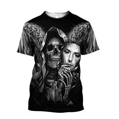 Premium Skull Tattoo 3D All Over Printed Unisex Shirts