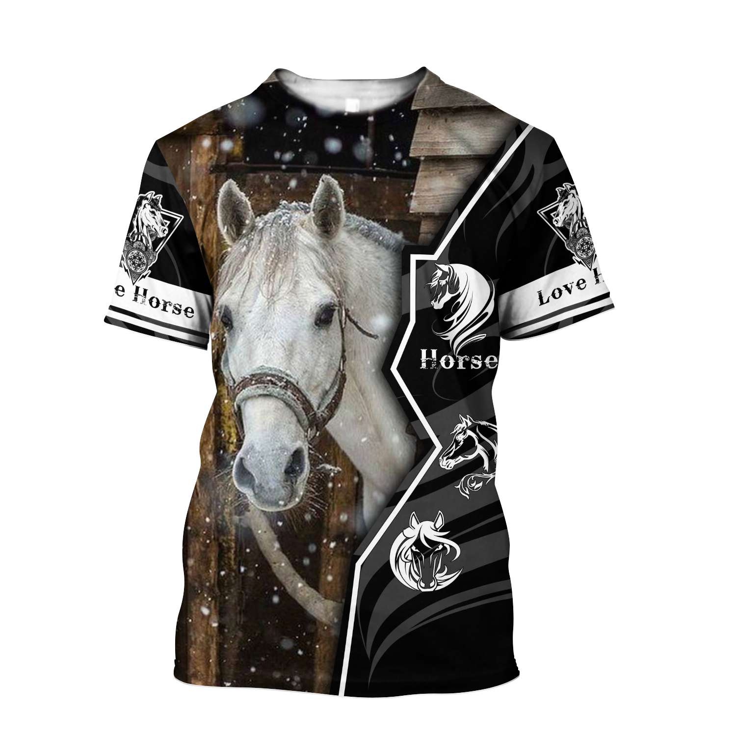 Beautiful Horse 3D All Over Printed shirt for Men and Women Pi040102-Apparel-TA-T-Shirt-S-Vibe Cosy™