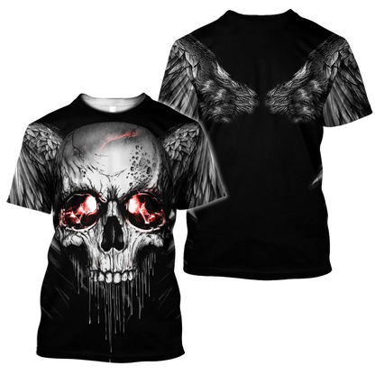 Premium Skull Tattoo 3D All Over Printed Unisex Shirts