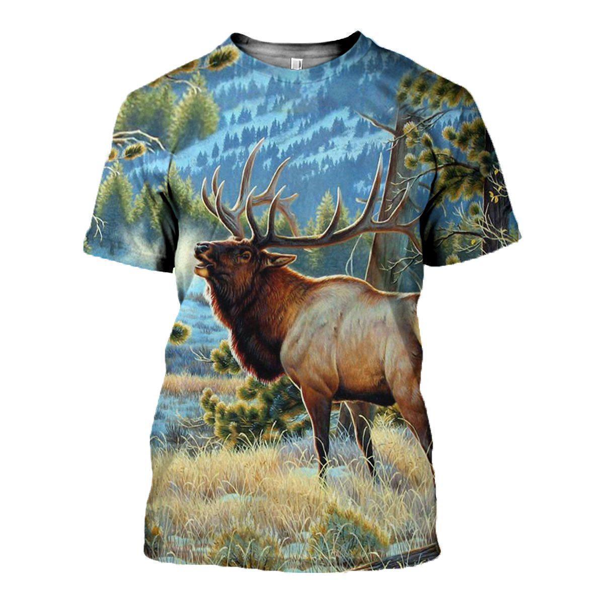 3D All Over Printed Nice Deer Art Clothes-Apparel-6teenth World-T-Shirt-S-Vibe Cosy™