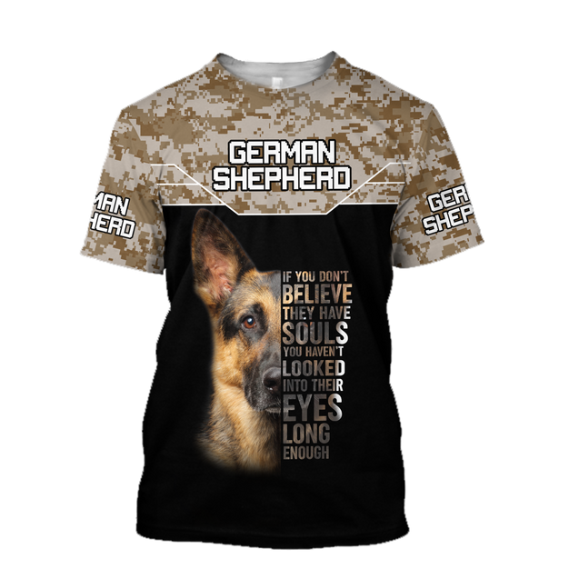 German Shepherd Camo Unisex Shirts TR2110206