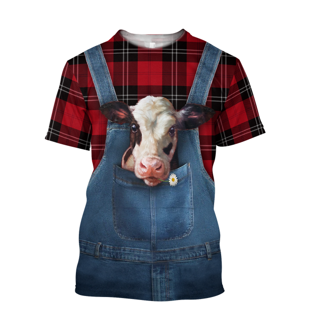 Baby Dairy Cow Hoodie T-Shirt Sweatshirt for Men and Women Pi130202-Apparel-NM-T-shirt-S-Vibe Cosy™