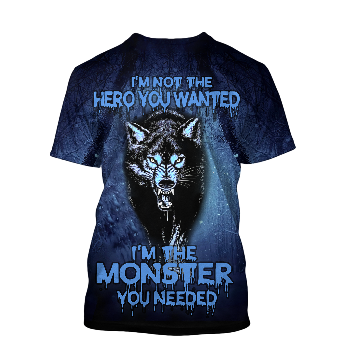 Night Wolf 3D All Over Print Hoodie T Shirt For Men and Women HHT07092016