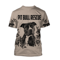 3D Unisex Shirts Pit Bull Rescue HVT03112003