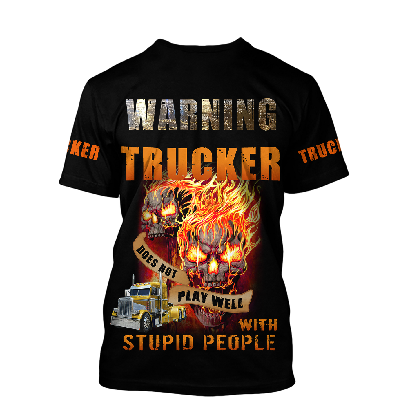 3D Trucker Customized Name HVT02112002 Unisex Shirts