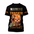 3D Trucker Customized Name HVT02112002 Unisex Shirts