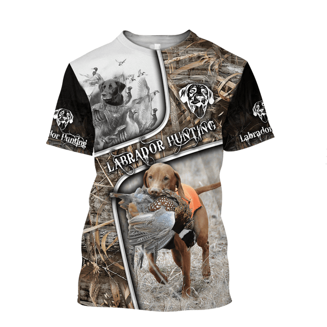 Labrador Hunting 3D Over Printed Unisex Deluxe Hoodie ML