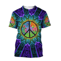 Colorful Peace Hippie Hoodie For Men And Women TQH201001