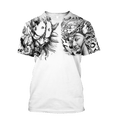 Japanese Samurai Tattoo II 3D Over Printed Unisex Hoodie ML