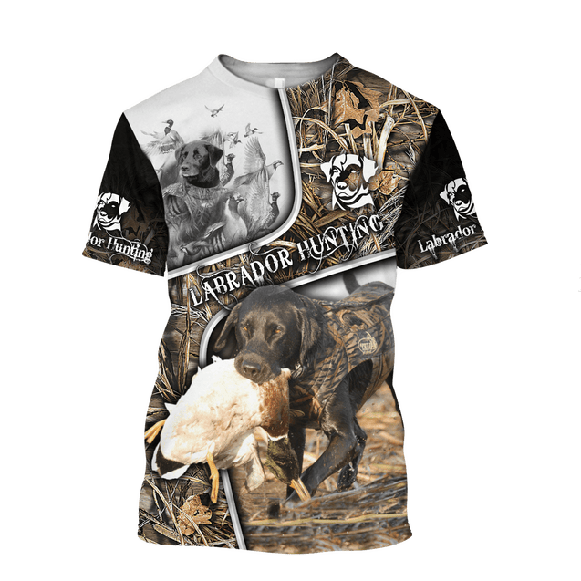 Labrador Hunting 3D Over Printed Unisex Deluxe Hoodie ML