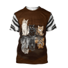 Three Cute Cats On The Mirror Hoodie For Men And Women TQH201005