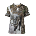 Pheasant Hunting Camo 3D Over Printed Unisex Deluxe Hoodie ML