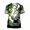 Light Green Deer Hunting 3D All Over Printed Shirts For Men LAM