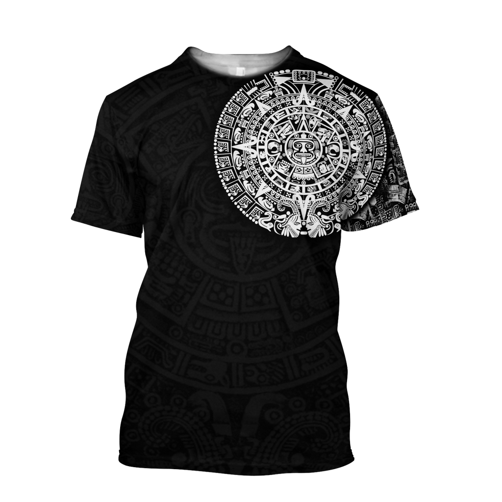 Aztec Mayan Tatoo 3D All Over Printed Shirts For Men and Women DQB07102008S-Apparel-TA-T-Shirts-S-Vibe Cosy™