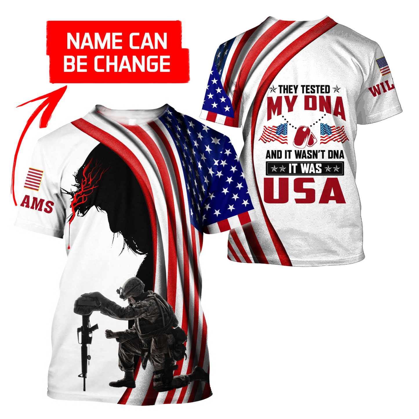 It Was USA 3D All Over Printed Shirts For Men and Women MH151020