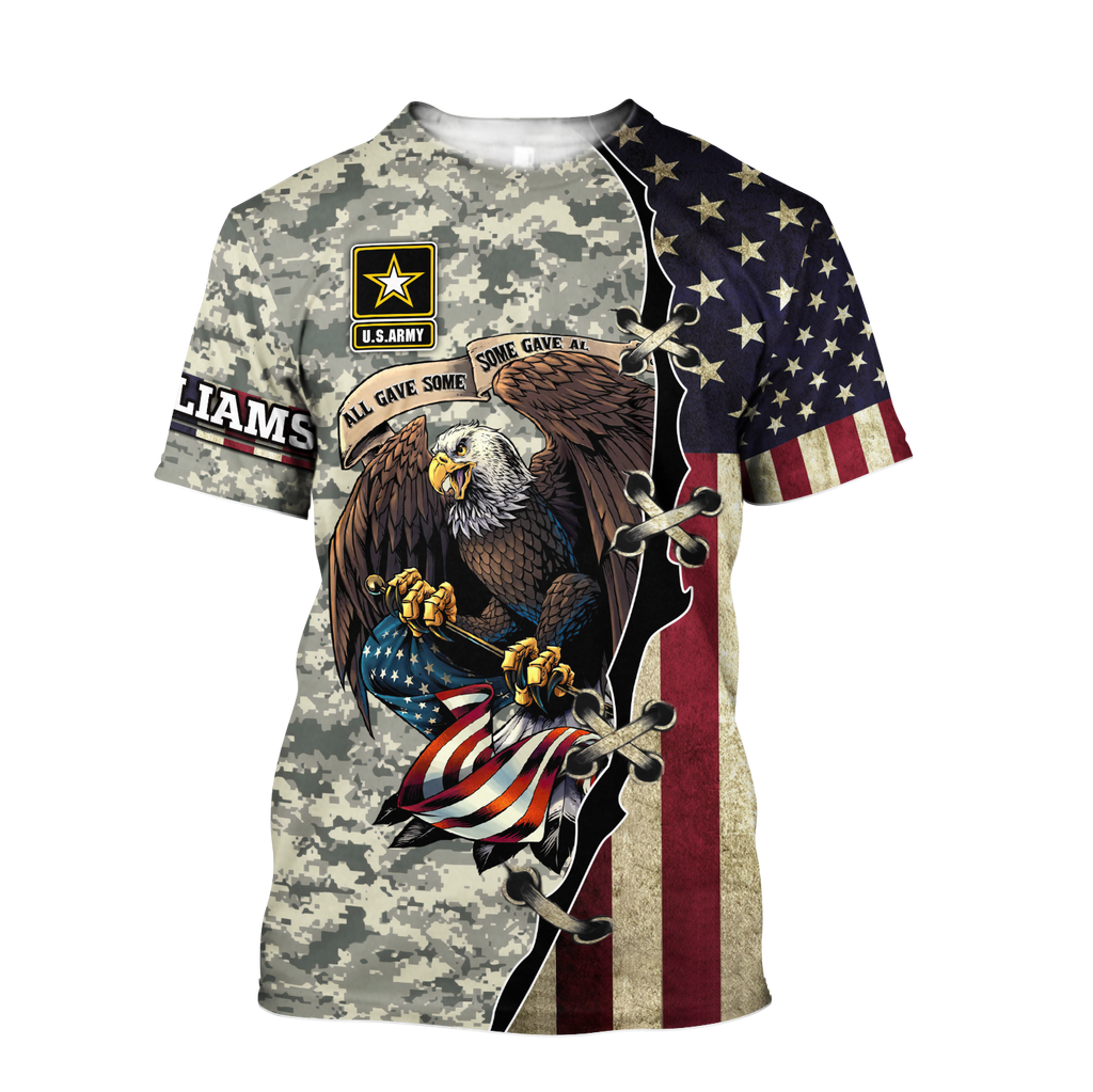 Army Customize Name 3D All Over Printed Shirts TA091420020S