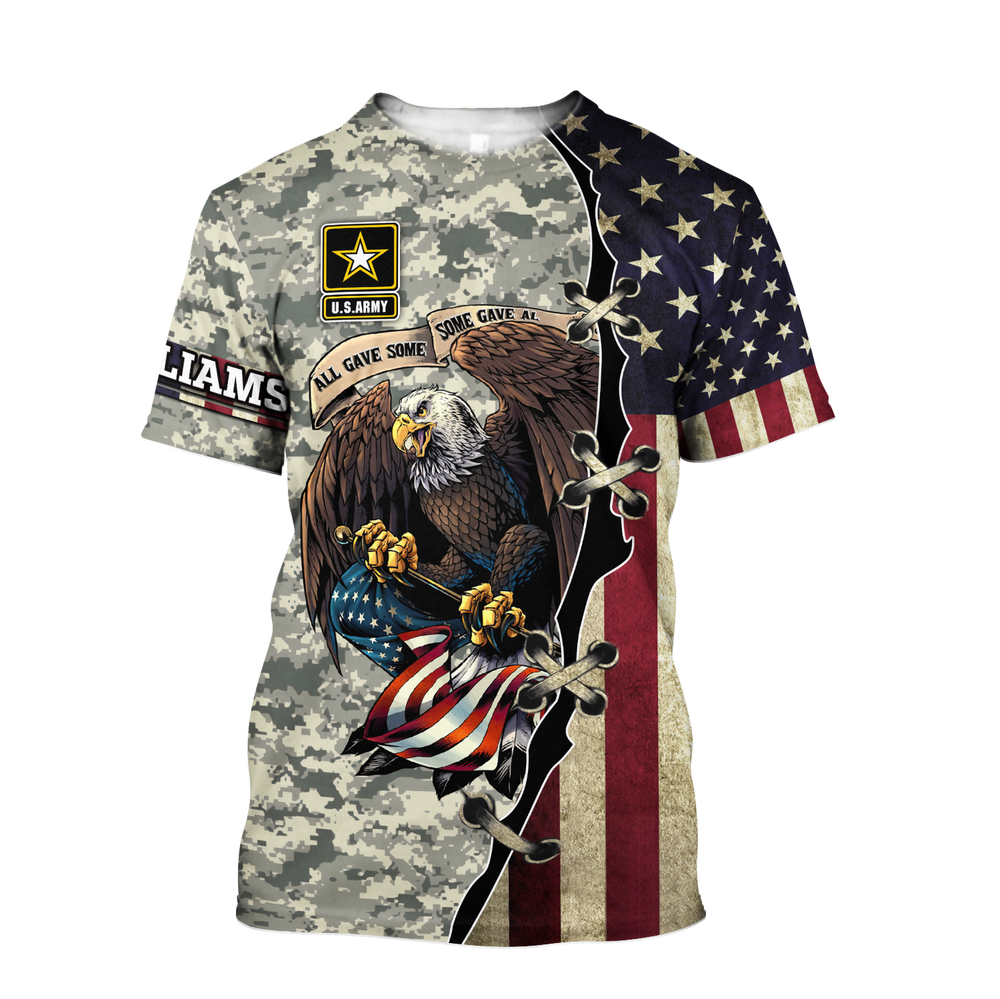 Army Customize Name 3D All Over Printed Shirts TA091420020S