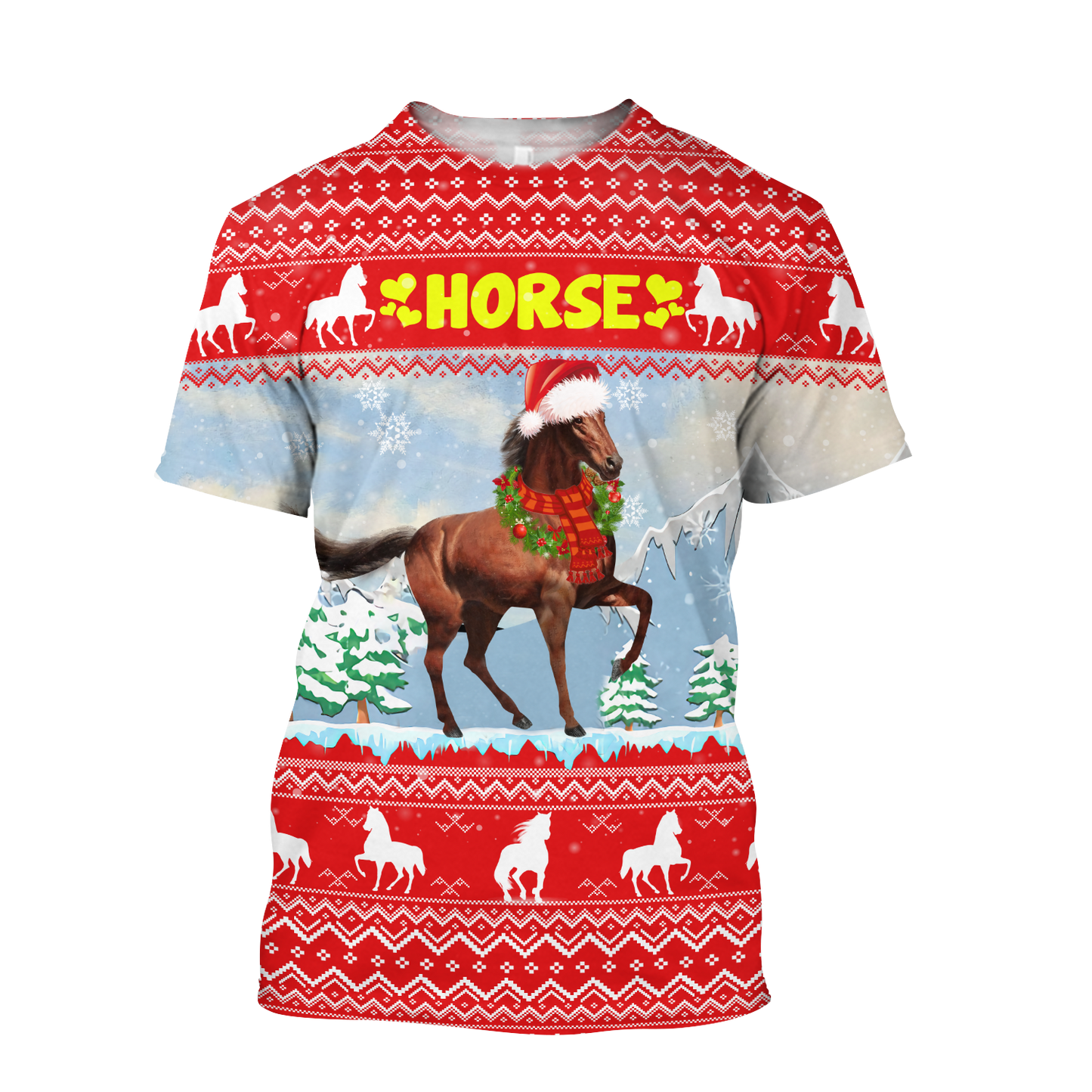 Horse Christmas 3D Shirt For Men And Women HHT16102007