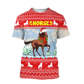 Horse Christmas 3D Shirt For Men And Women HHT16102007