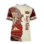 July King Lion Royal  3D All Over Printed Unisex Shirts