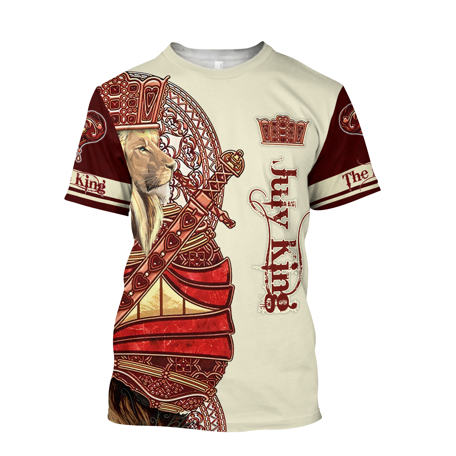 July King Lion Royal  3D All Over Printed Unisex Shirts