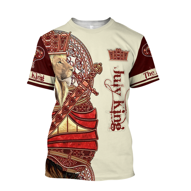 July King Lion Royal  3D All Over Printed Unisex Shirts