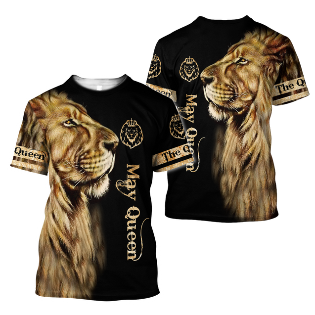 May Lion Queen 3D All Over Printed Shirt for Women