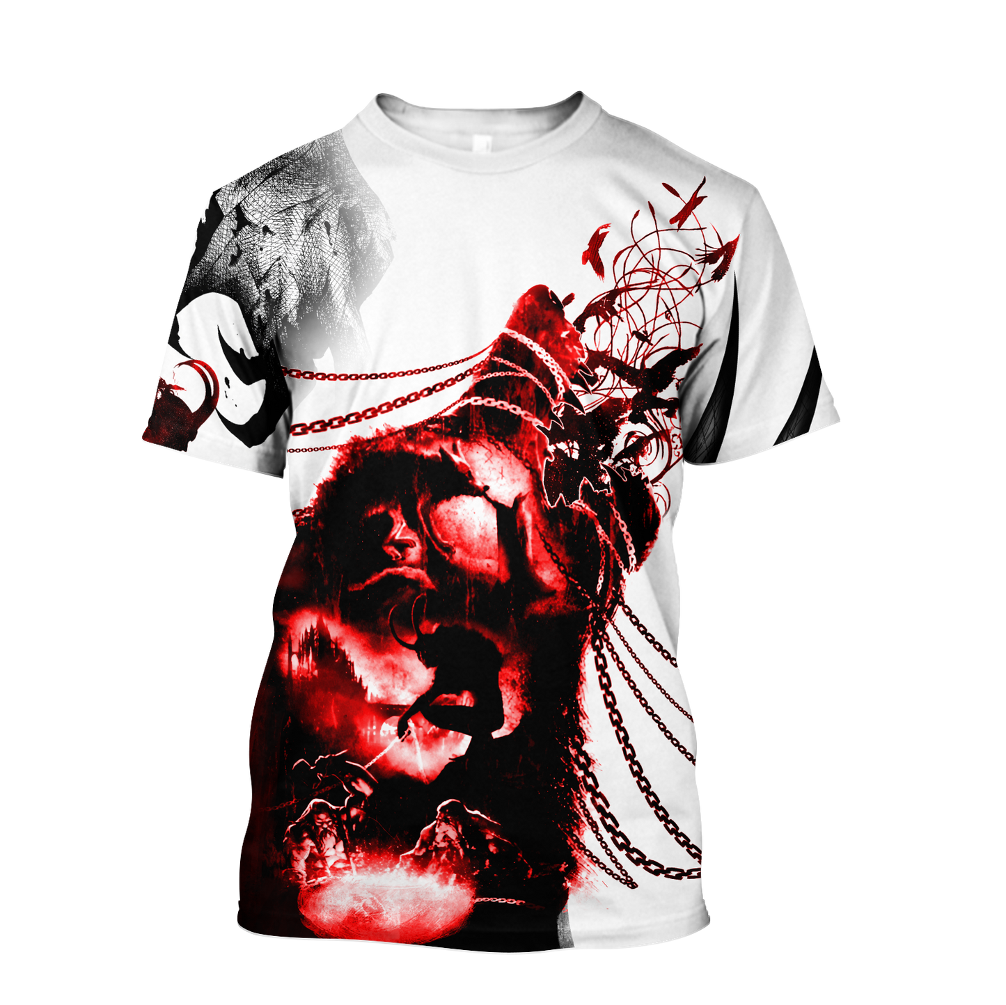 Over Printed Wolf Hoodie MH092920-MEI