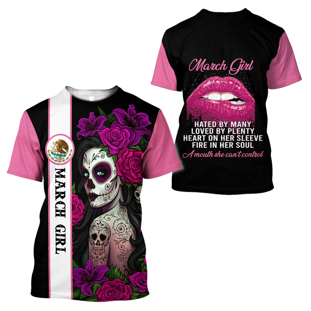 March Girl 3D All Over Printed Shirts For Women MH10112003